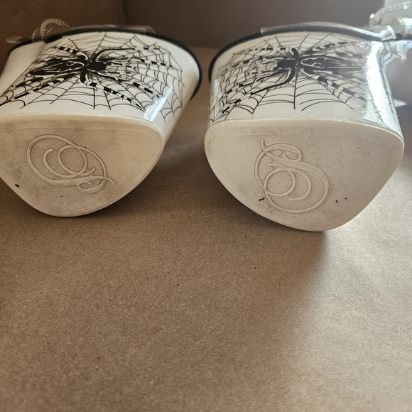 Pleaser Black and White Spider Web Heels - Picture 5 of 7